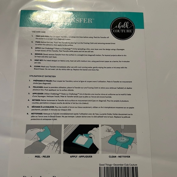 Good Thinks are Going to Happen Chalk Couture Transfer Size B - Picture 3 of 3